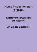 Home Inspection Part 2 2026 &vert; Study Guide & Practice Questions