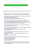 DBSM - EXAM QUESTIONS AND ANSWERS