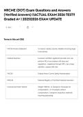 NRCME &lpar;DOT&rpar; Exam Questions and Answers &lpar;Verified Answers&rpar; &vert;&vert;ACTUAL EXAM 2026 TEST&excl;&excl; Graded A&plus; &vert; 2025&vert;2026 EXAM UPDATE