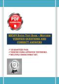 NR509 BATES TEST BANK &ndash; MIDTERM VERIFIED QUESTIONS AND CORRECT ANSWERS