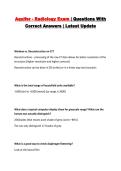 Aquifer - Radiology Exam &vert; Questions With Correct Answers &vert; Latest Update