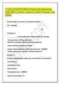 CASLI KNOWLEDGE Prep Exam Questions with 100&percnt; Correct Answers Latest Versions Top Rated 