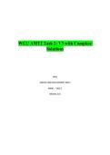 WGU AMT2 Task 2&colon; V3 with Complete Solutions&vert;Accurate&vert;Verified