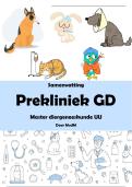 Pre-kliniek gezelschapsdieren  - volledige samenvatting en uitwerking