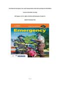 Test Bank for Emergency Care and Transportation of the Sick and Injured 12th Edition by Jones & Bartlett Learning &vert;All Chapters &lpar;1-41&rpar; &vert; Q&As Verified with Rationales &vert;Graded A&plus; &vert;ISBN 9781284243758