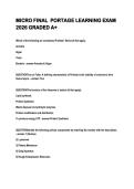 MICRO FINAL  PORTAGE LEARNING EXAM  2026 GRADED A&plus; 