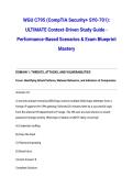 WGU C795 &lpar;CompTIA Security&plus; SY0-701&rpar;&colon; ULTIMATE Context-Driven Study Guide - Performance-Based Scenarios & Exam Blueprint Mastery