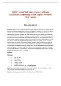 SOAP&colon; Infant Well Visit - Zachary's Health Assessment and Findings with Complete Solution &vert; 2026 Update