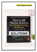 Full Solutions Manual for Aircraft Structures for Engineering Students 7th Edition by T&period;H&period;G&period; Megson Complete Coverage &lpar;Chapters 1-28&rpar; Verified Step-by-Step Solutions Elasticity &sol; Bending &sol; Torsion &sol; Airframe Loads Updated 2026 Version