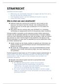 Samenvatting Strafrecht 