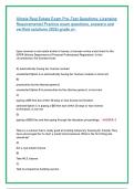 Illinois Real Estate Exam Pre-Test Questions&colon; Licensing Requirements&vert; Practice exam questions&comma; answers and verified solutions 2026&vert; grade a&plus;&period;