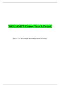 WGU AMT2 Course Task 1&colon;Passed  &vert;Accurate&vert;Verified