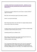 LEARNING STRATEGIES IN HIGHER EDUCATION - D389&vert;2026 ACTUAL EXAM QUESTIONS AND ANSWERS WITH 100&percnt; VERIFIED SOLUTIONS&vert; GRADUATE A &plus;&period;