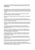 BLAW 3310 FINAL EXAM &lpar;MILLER&rpar; QUESTIONS AND ANSWERS