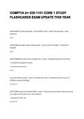 COMPTIA A&plus; 220-1101 CORE 1 STUDY  FLASHCARDS EXAM UPDATE THIS YEAR 