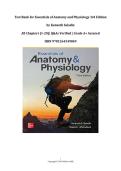 Test Bank for Essentials of Anatomy and Physiology 3rd Edition by Kenneth Saladin &vert;All Chapters &lpar;1-20&rpar;&vert; Q&As Verified &vert; Grade A&plus; Assured &vert;ISBN 9781264349869