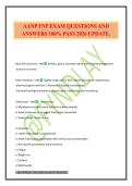 AANP FNP EXAM QUESTIONS AND ANSWERS 100&percnt; PASS 2026 UPDATE&period;