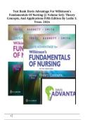 Test Bank FOR  Davis Advantage for Wilkinson's Fundamentals of Nursing &lpar;2 Volume Set&rpar;&colon; 5th Edition - Treas&comma; Chapters 1-46 NEWEST EDITION 100&percnt; A&plus; 2026