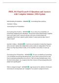 PHIL 341 Final Exam 8-12 Questions and Answers with Complete Solution &vert; 2026 Update