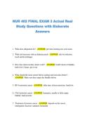 NUR 402 FINAL EXAM 3 Actual Real  Study Questions with Elaborate  Answers 