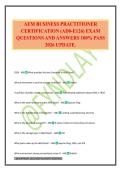 AEM BUSINESS PRACTITIONER CERTIFICATION &lpar;AD0-E126&rpar; EXAM QUESTIONS AND ANSWERS 100&percnt; PASS 2026 UPDATE&period;