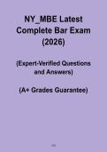 NY MBE Latest Complete Bar Exam 2026 &vert; Study Guide & Practice Questions