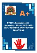 PYC3712 Assignment 1  Semester 1 2026 &ndash; DUE 2026&semi; 100&percnt; CORRECT AND TRUSTED SOLUTIONS
