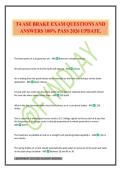T4 ASE BRAKE EXAM QUESTIONS AND ANSWERS 100&percnt; PASS 2026 UPDATE&period;