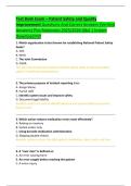 Test Bank Exam &ndash; Patient Safety and Quality  Improvement Questions And Correct Answers &lpar;Verified  Answers&rpar; Plus Rationales 2025&sol;2026 Q&A &vert; Instant  Download Pdf 