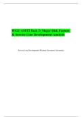 WGU AMT2 Task 2&colon; Major Risk Factors & Service Line Development Analysis&vert;Accurate&vert;Verified