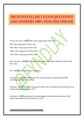 BICSI INSTALLER 1 EXAM QUESTIONS AND ANSWERS 100&percnt; PASS 2026 UPDATE&period;