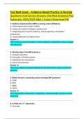 Test Bank Exam &ndash; Evidence-Based Practice in Nursing  Questions And Correct Answers &lpar;Verified Answers&rpar; Plus  Rationales 2025&sol;2026 Q&A &vert; Instant Download Pdf 
