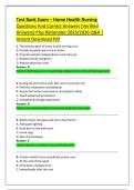 Test Bank Exam &ndash; Home Health Nursing  Questions And Correct Answers &lpar;Verified  Answers&rpar; Plus Rationales 2025&sol;2026 Q&A &vert;  Instant Download Pdf 