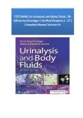 Test Bank for Urinalysis and Body Fluids 7th Edition by Strasinger &vert; Verified Chapter's 1 - 17 &vert; Complete Newest Version