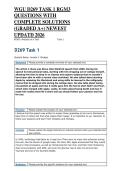 WGU D269 TASK 1 RGM3 QUESTIONS WITH COMPLETE SOLUTIONS &lpar;GRADED A&plus;&rpar; NEWEST UPDATD 2026
