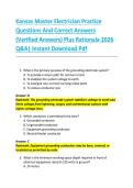 Kansas Master Electrician Practice  Questions And Correct Answers  &lpar;Verified Answers&rpar; Plus Rationale 2026  Q&A&vert; Instant Download Pdf 