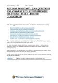 WGU D269 RGM3 TASK 1 &vert; 2026 QUESTIONS AND ANSWERS WITH COMPREHENSIVE SOLUTIONS &ndash; FULLY UPDATED GUARANTEED 