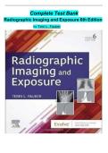 Complete Test Bank Radiographic Imaging and Exposure 6th Edition bẏ Terri L&period; Fauber With MCQs And Answers&period;