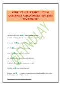COSC 325 &ndash; ELECTRICAL EXAM QUESTIONS AND ANSWERS 100&percnt; PASS 2026 UPDATE&period;