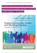 TEST BANK Public&sol;Community Health and Nursing Practice&semi; Caring for Populations 3rd Edition by Christine L&period; Savage&comma; Chapters 1 - 22&comma; Complete