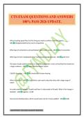 CTS EXAM QUESTIONS AND ANSWERS 100&percnt; PASS 2026 UPDATE&period;