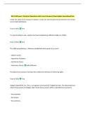 BUL 3320 Exam 1 Study Set Questions with Correct Answers&vert; New Update