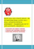 NR509 2024-2025 UPDATE&sol;NR509 &sol; NR 509 MIDTERM EXAM &lpar;LATEST 2025 &sol; 2026&rpar;&colon; ADVANCED PHYSICAL ASSESSMENT - CHAMBERLAIN&sol;GET IT 100&percnt; ACCURATE&excl; &sol;GRADED A&plus;