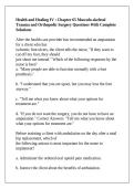 Health and Healing IV &colon; Chapter 65 Musculo-skeletal Trauma and Orthopedic Surgery Questions With Complete Solutions