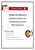   NSG300 &sol; NSG 300 Exam 4  Foundations of Nursing - GCU   Actual Questions and Answers 20262027