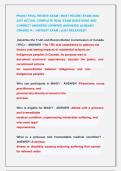 PN4001 FINAL REVIEW EXAMS &vert; MOST RECENT EXAMS 2026 2027