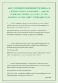 ATI PN COMPREHENSIVE PREDICTOR FORM A&comma; B&comma;  C WITH QUESTIONS AND CORRECT ANSWERS  CURRENTLY TESTED AND APPROVED NEW  MODIFIED 2025&sol;2026 LATEST WITH RATIONALES 