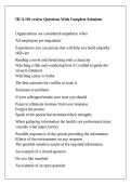 HCA 101 review Questions With Complete Solutions