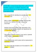 J-STD-001 Actual Exam Questions and Correct Detailed Answers 