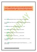 F-CARD &lpar;NEVADA&rpar; EXAM QUESTIONS AND ANSWERS 100&percnt; PASS 2026 UPDATE&period;
